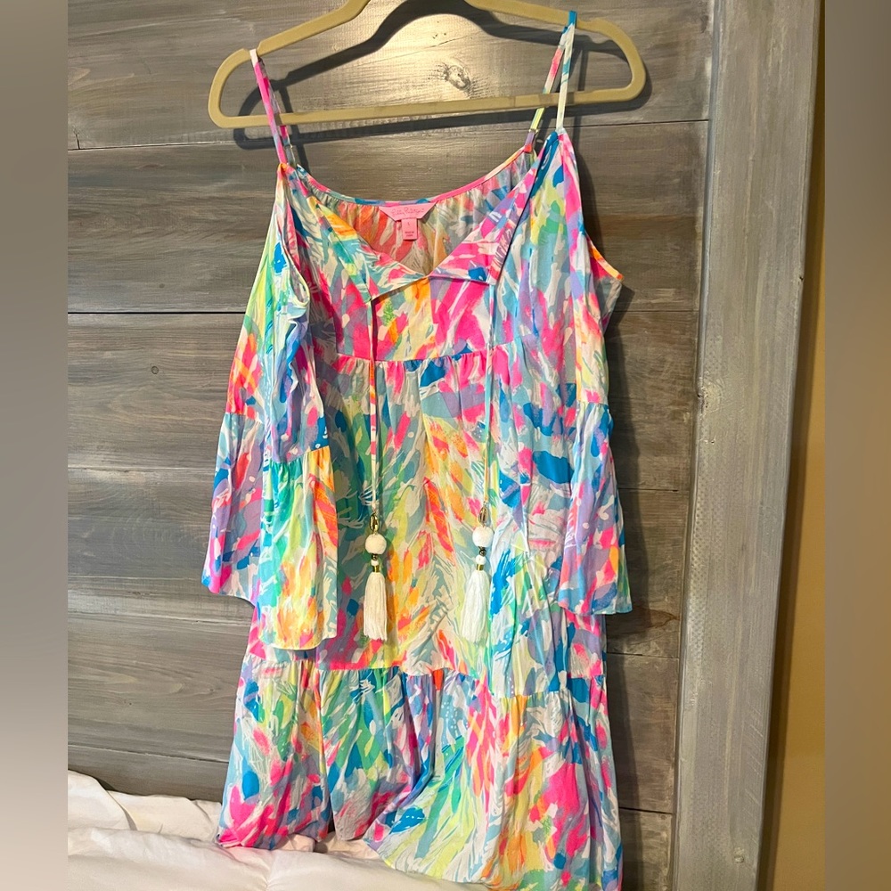 HTF Unicorn! Lilly Pulitzer Alanna Dress in Sparkling Sands